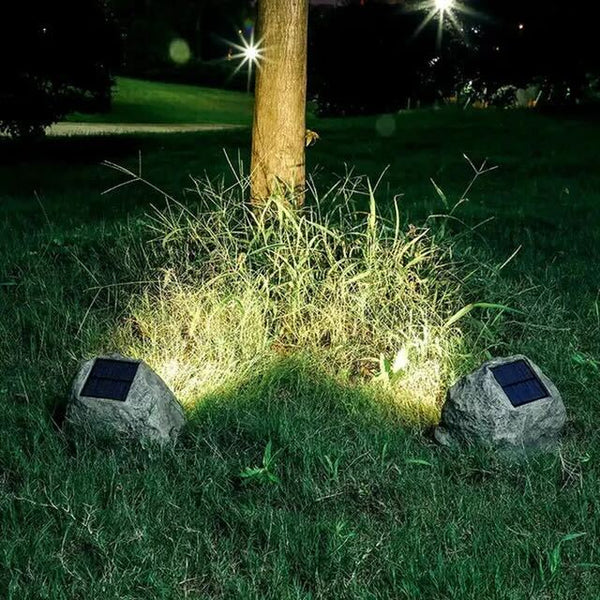 Solar Garden Rock Light Natural Stone Landscape Illumination - Product detail 5