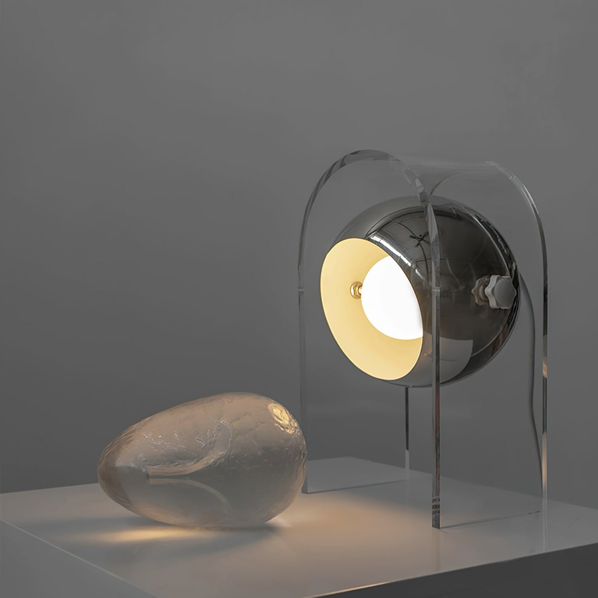 Modern Table Lamp Touch Sensor White Steel Design - Product example