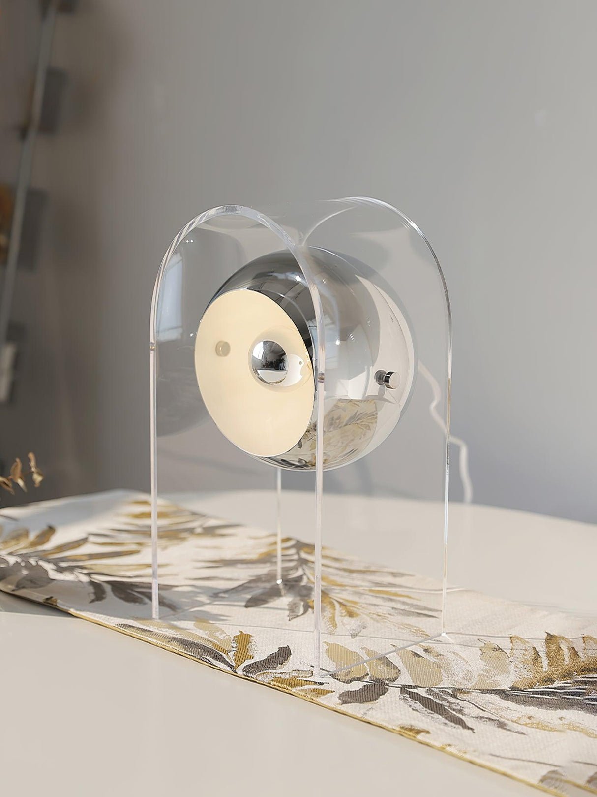 Modern Table Lamp Touch Sensor White Steel Design - Product detail 12