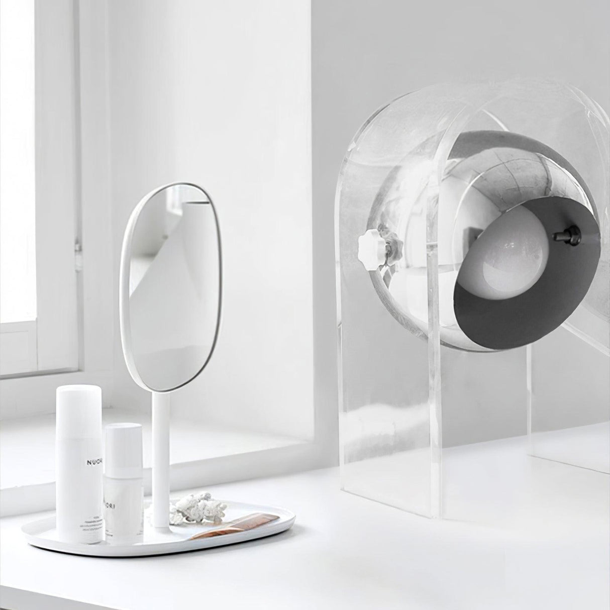 Modern Table Lamp Touch Sensor White Steel Design - Product detail 9