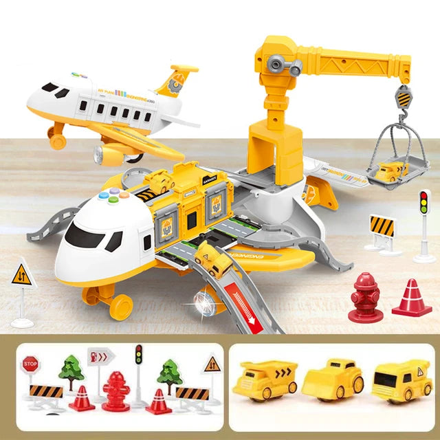 Educational Airport Playset  Interactive Vehicle Set with Accessories - Product showcase