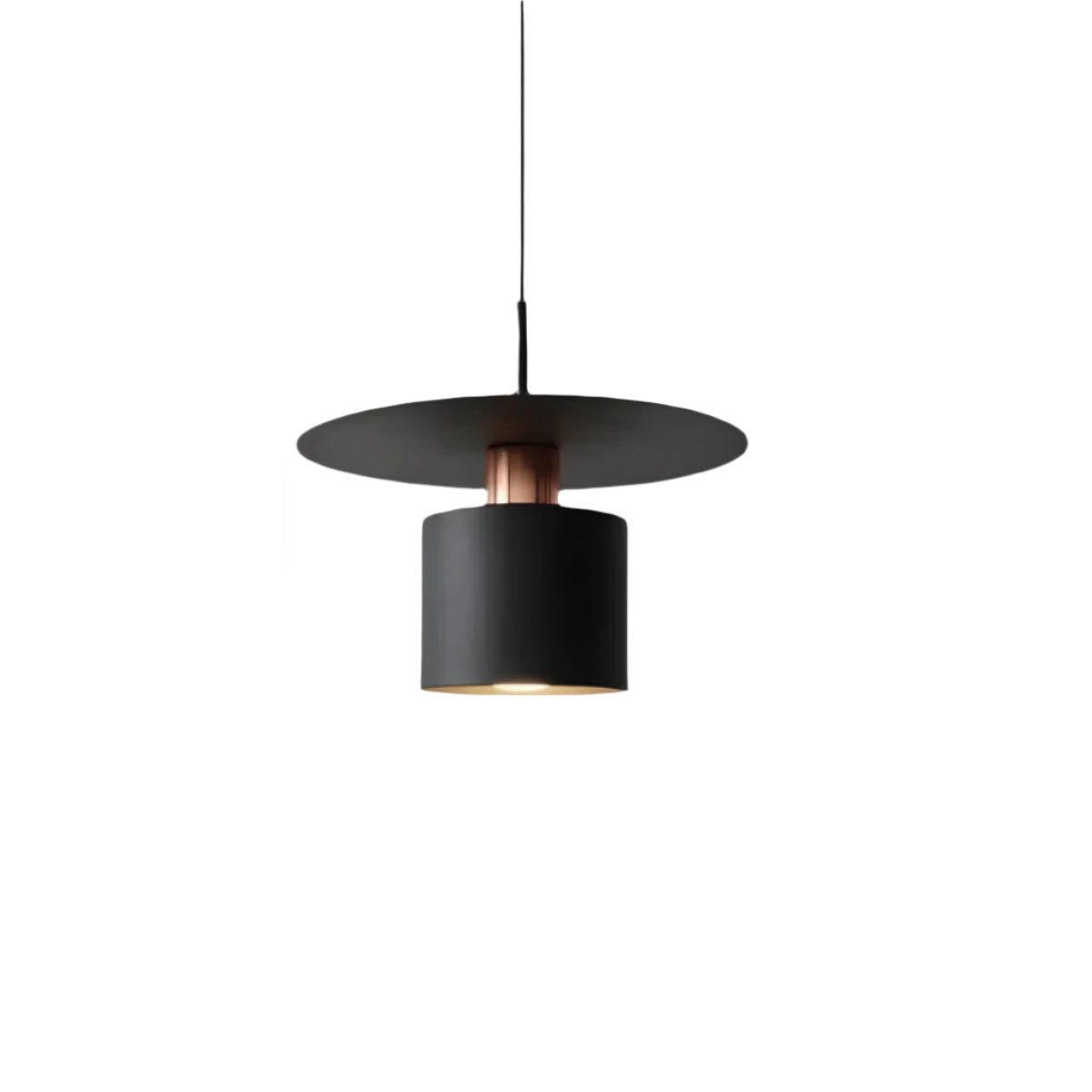 Modern Pendant Light Black White Disc Shade Design - Product detail 10