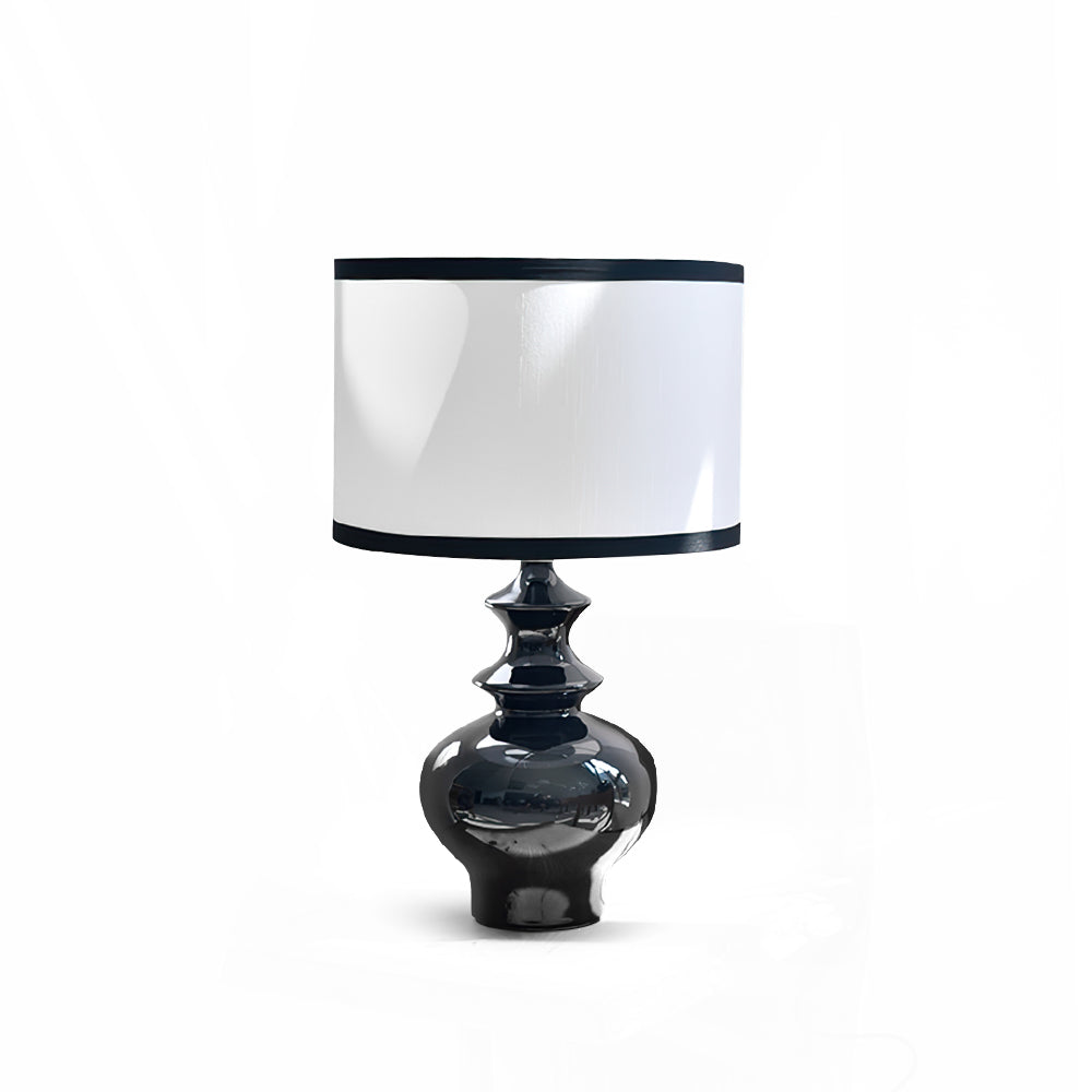 Ceramic Table Lamp Black Base White Shade Design - Product detail 17