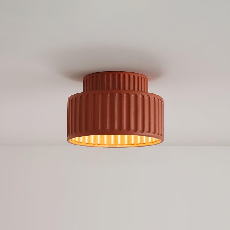 Modern Ceiling Light Ribbed Cylindrical Design - Product detail 27