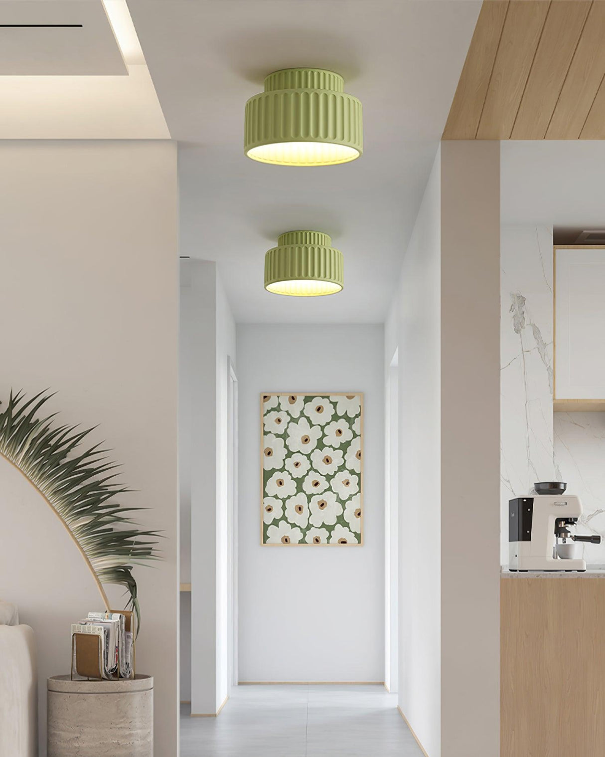 Modern Ceiling Light Ribbed Cylindrical Design - Product detail 9