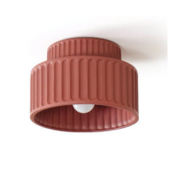 Modern Ceiling Light Ribbed Cylindrical Design - Product detail 24