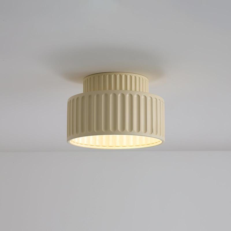 Modern Ceiling Light Ribbed Cylindrical Design - Product detail 26