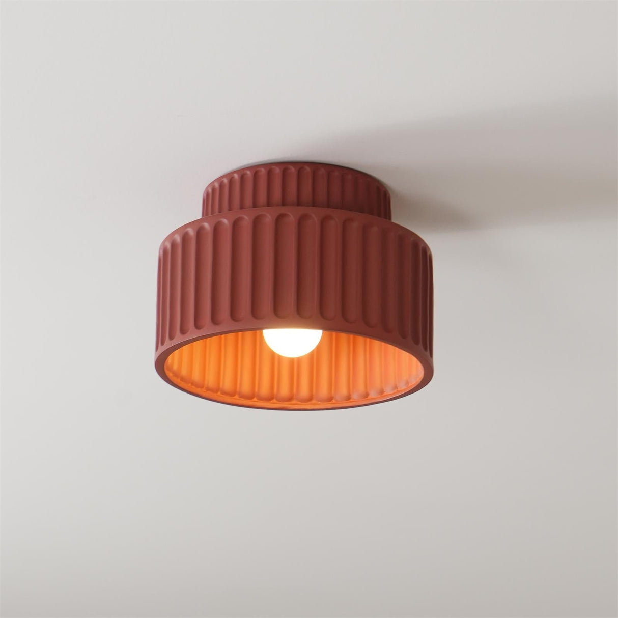 Modern Ceiling Light Ribbed Cylindrical Design - Product detail 21