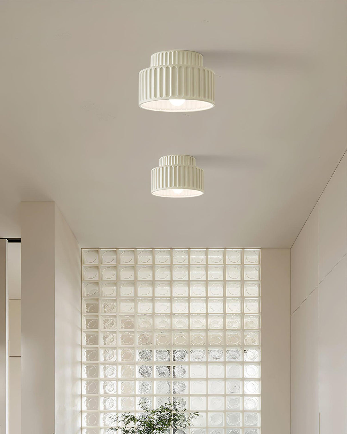 Modern Ceiling Light Ribbed Cylindrical Design - Product detail 4