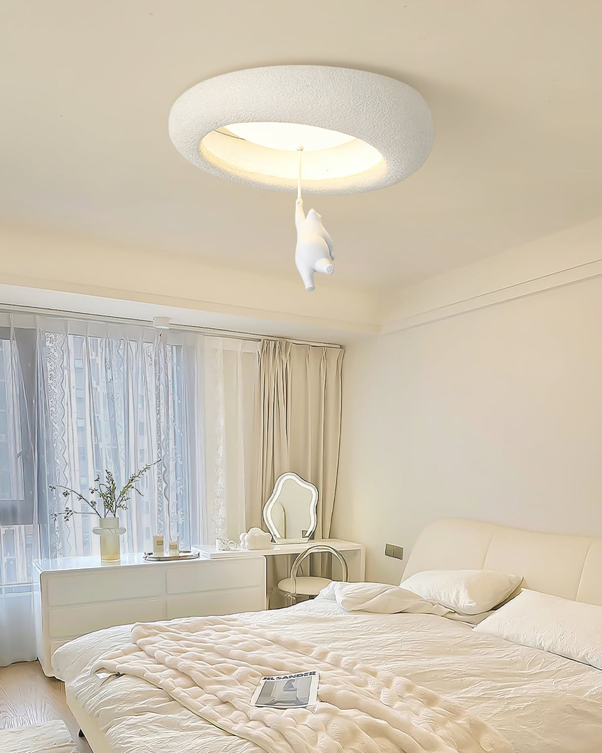 Modern Ceiling Light Sculptural Ring Design - Product example