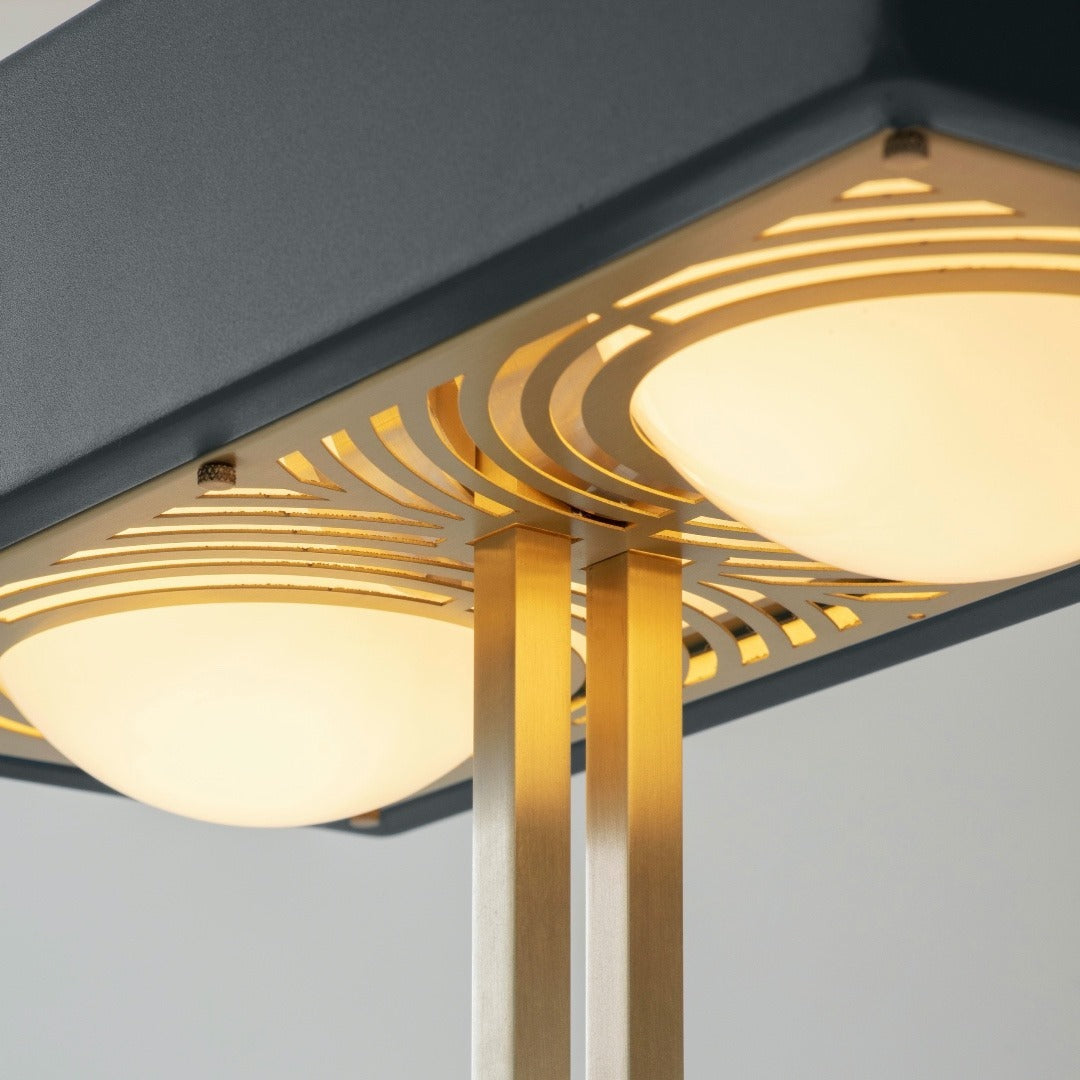 Modern Table Lamp Metal Base with Black Shade - Product detail 9