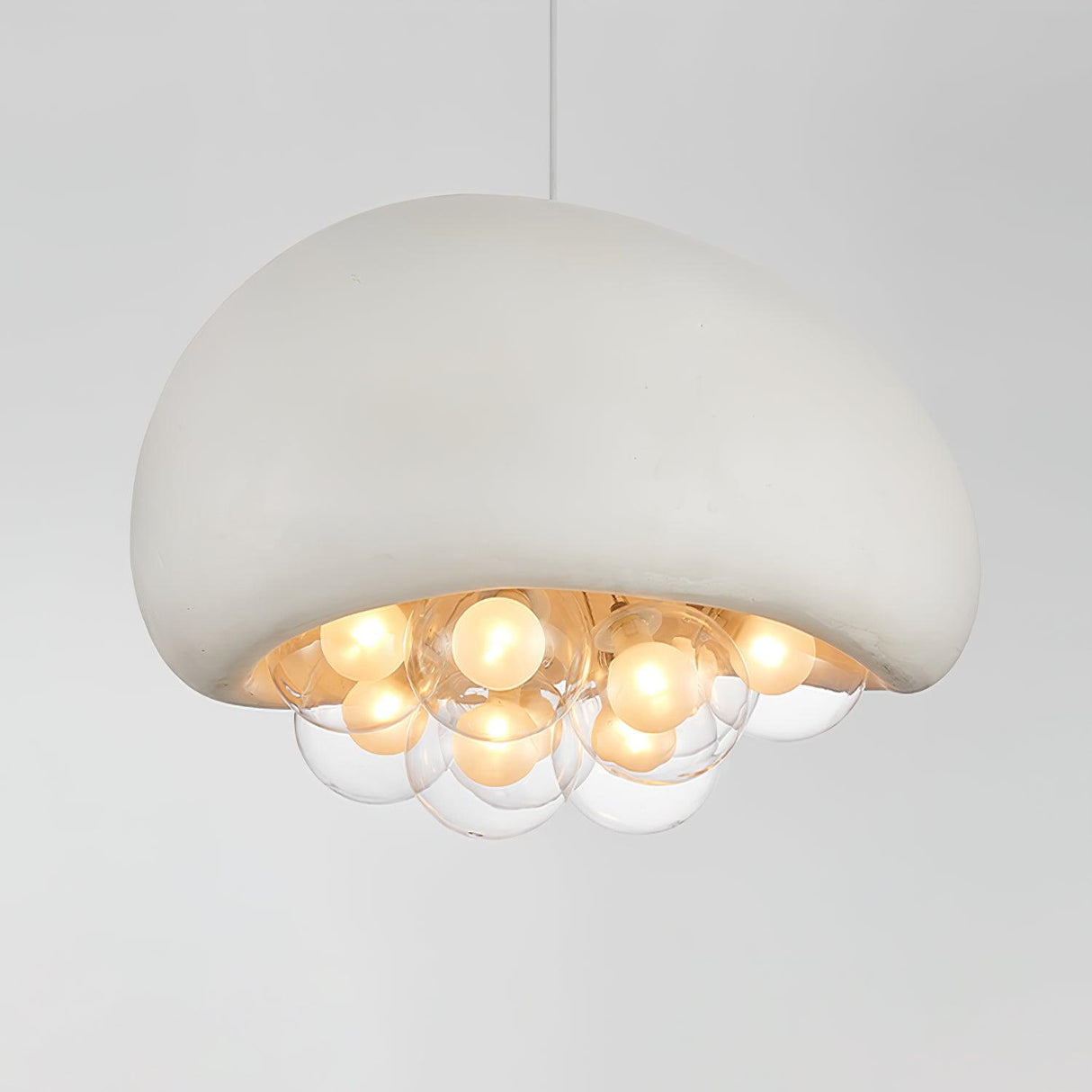 Modern Bubble Ceiling Light Matte Black Dome With Glass Spheres - Product detail 24