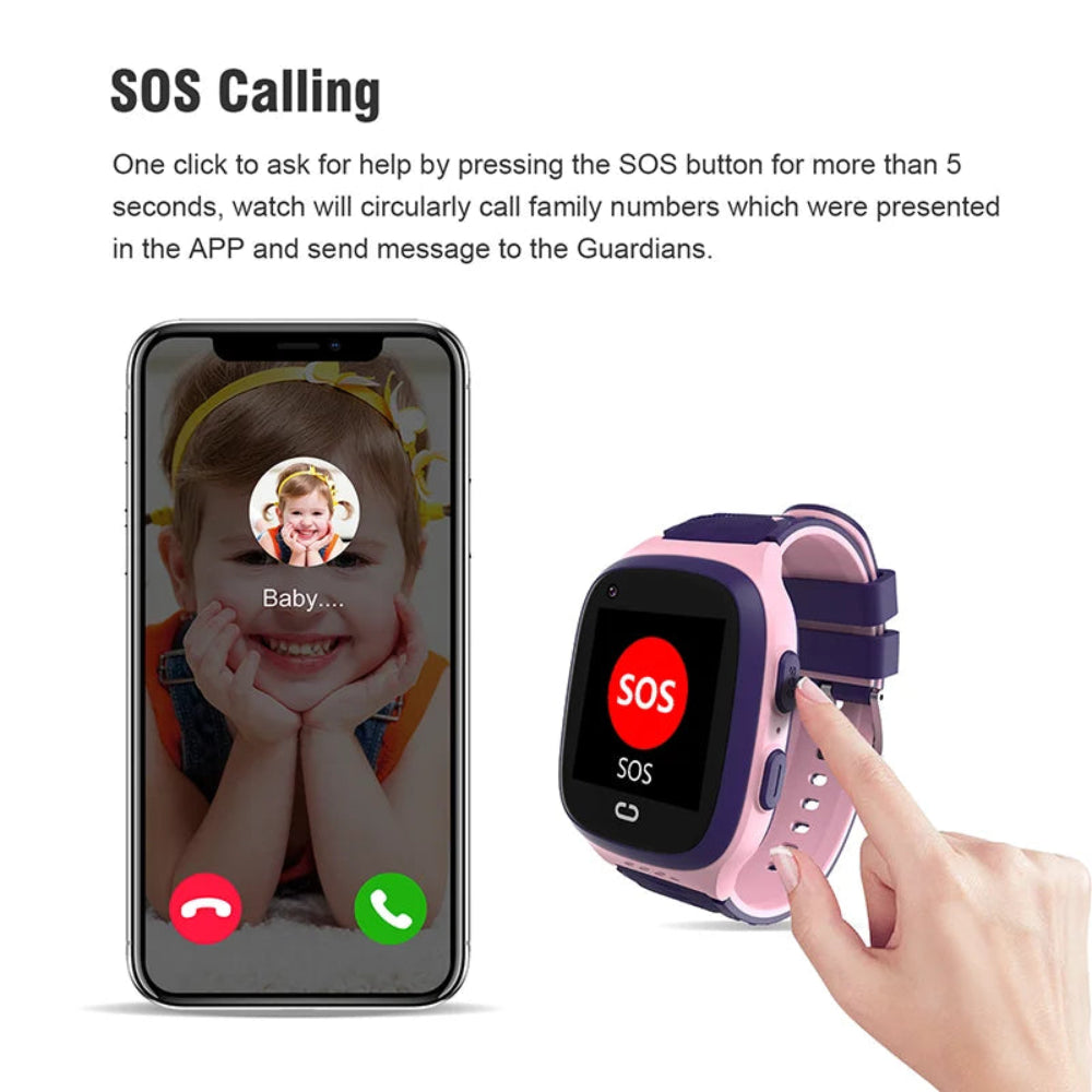 Kids GPS Smartwatch Waterproof Touchscreen with Camera - Product detail 4
