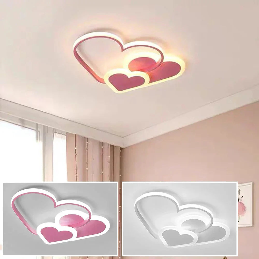 Heart Ceiling Light  Pink LED Hearts Design - Product detail 4