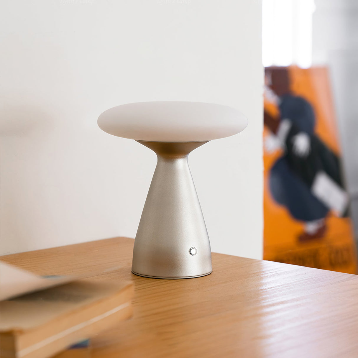 Modern LED Table Lamp  Wireless Metal Glass Design - Product detail 8