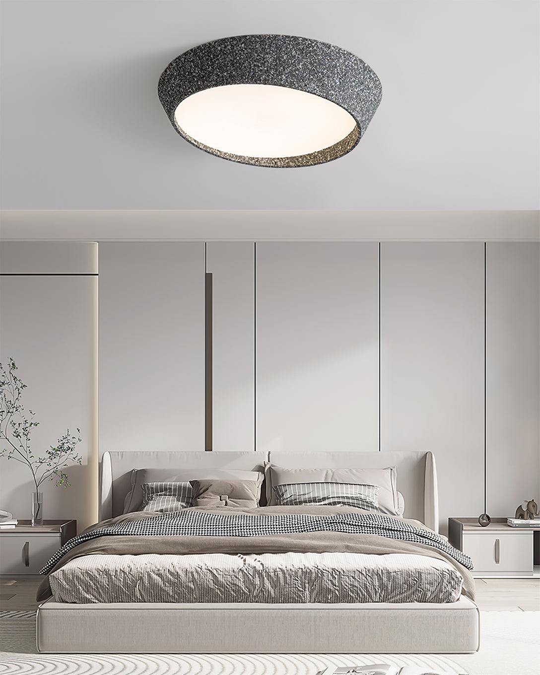 Modern Ceiling Light Textured Metal Oval Design - Product detail 5