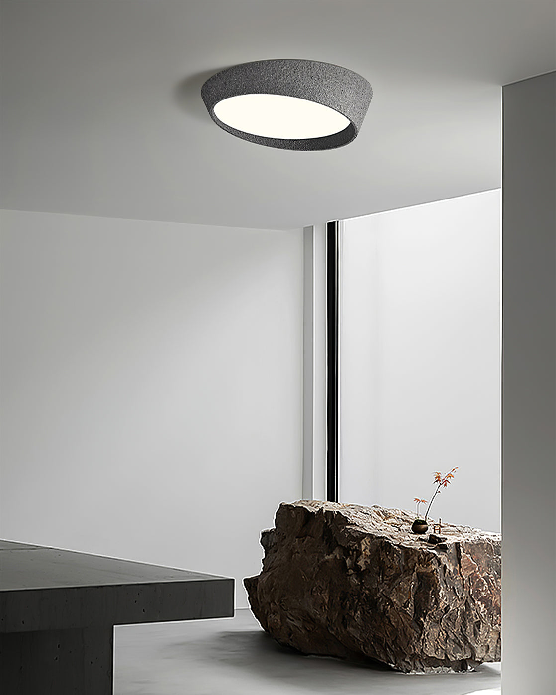 Modern Ceiling Light Textured Metal Oval Design - Product detail 11