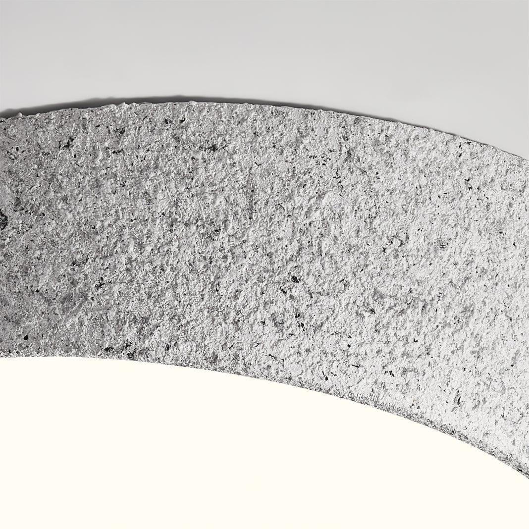 Modern Ceiling Light Textured Metal Oval Design - Product example