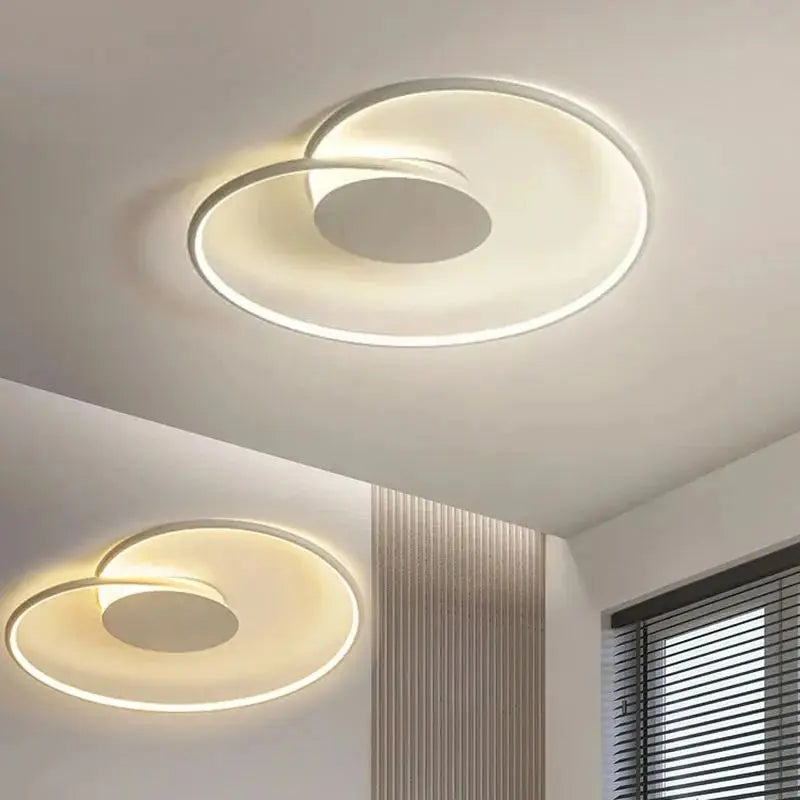 Modern LED Ceiling Light  Spiral Minimalist Design - Product showcase