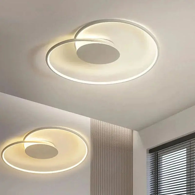 Modern LED Ceiling Light  Spiral Minimalist Design - Product showcase