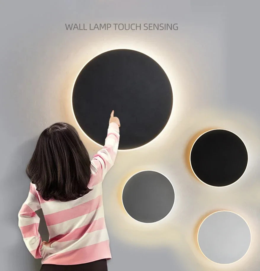 Modern LED Wall Light Circular Backlit Design - Product detail 8