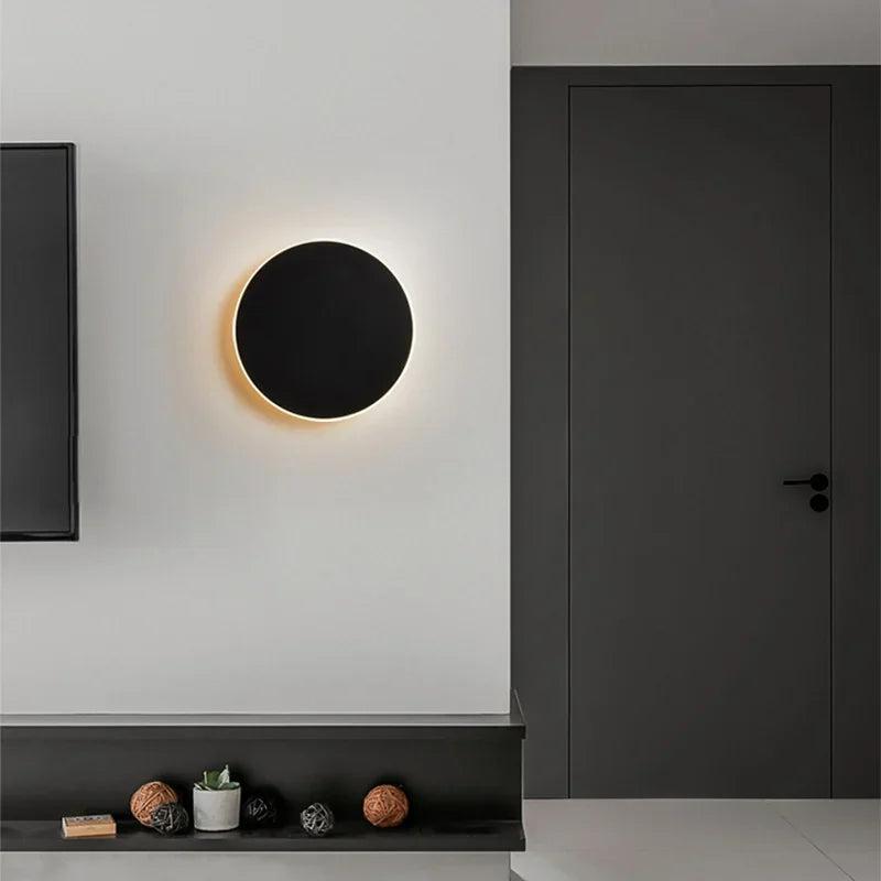 Modern LED Wall Light Circular Backlit Design - Product detail 4