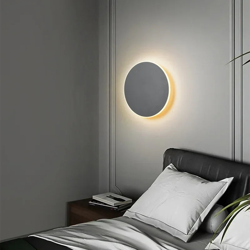 Modern LED Wall Light Circular Backlit Design - Product detail 11