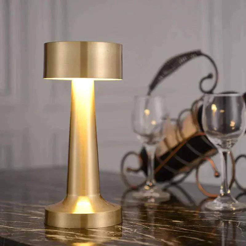 Modern Table Lamp Brushed Gold LED Design - Product detail 14