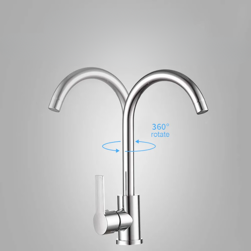 Modern Kitchen Faucet Chrome Single Handle Design - Product detail 6