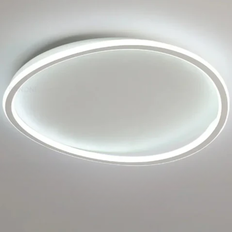 Modern LED Ceiling Light Oval Gold Ring Design - Product example