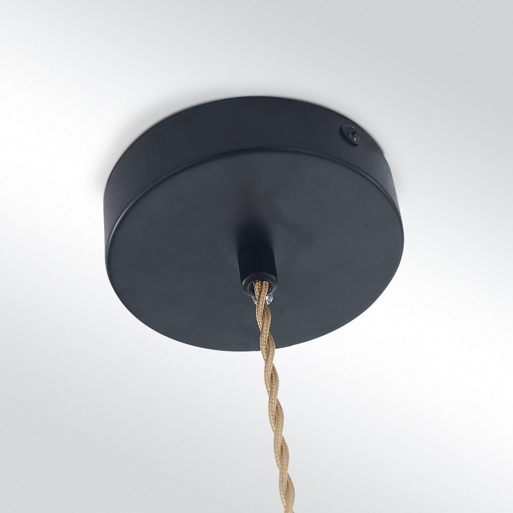 Industrial Pendant Light Black Metal Dome Shade - Product detail 17