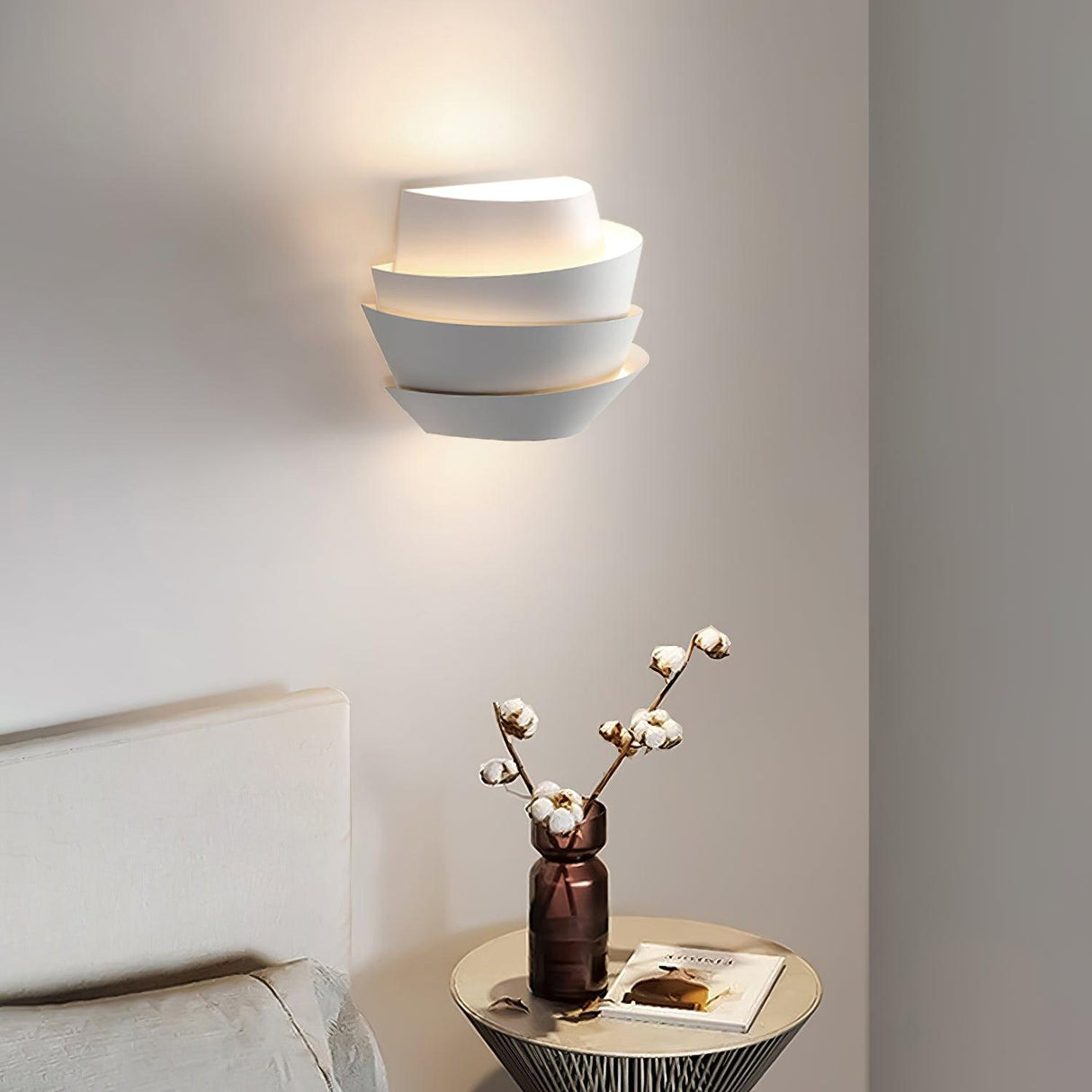 Modern Wall Sconce Layered Metal Ambient Light - Product detail 9