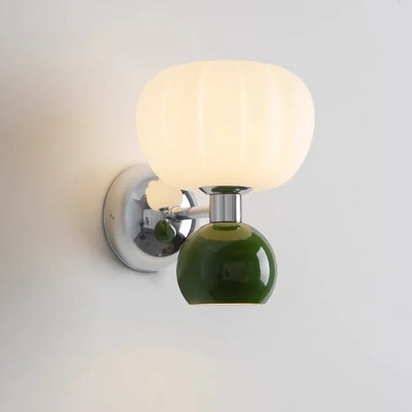 Modern Wall Sconce  White Glass Globe Design - Product detail 8