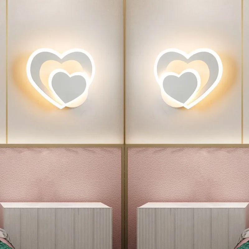 Heart Wall Light Modern LED Double Heart Design - Product detail 4