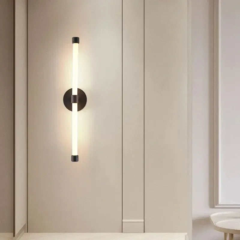 Modern LED Wall Light Gold Aluminum Linear Sconce - Product example