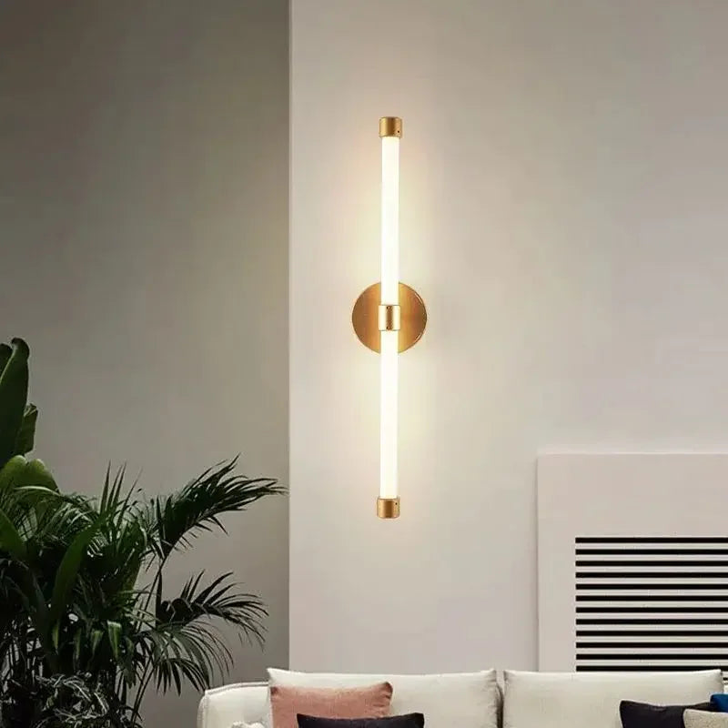 Modern LED Wall Light Gold Aluminum Linear Sconce - Product detail 4