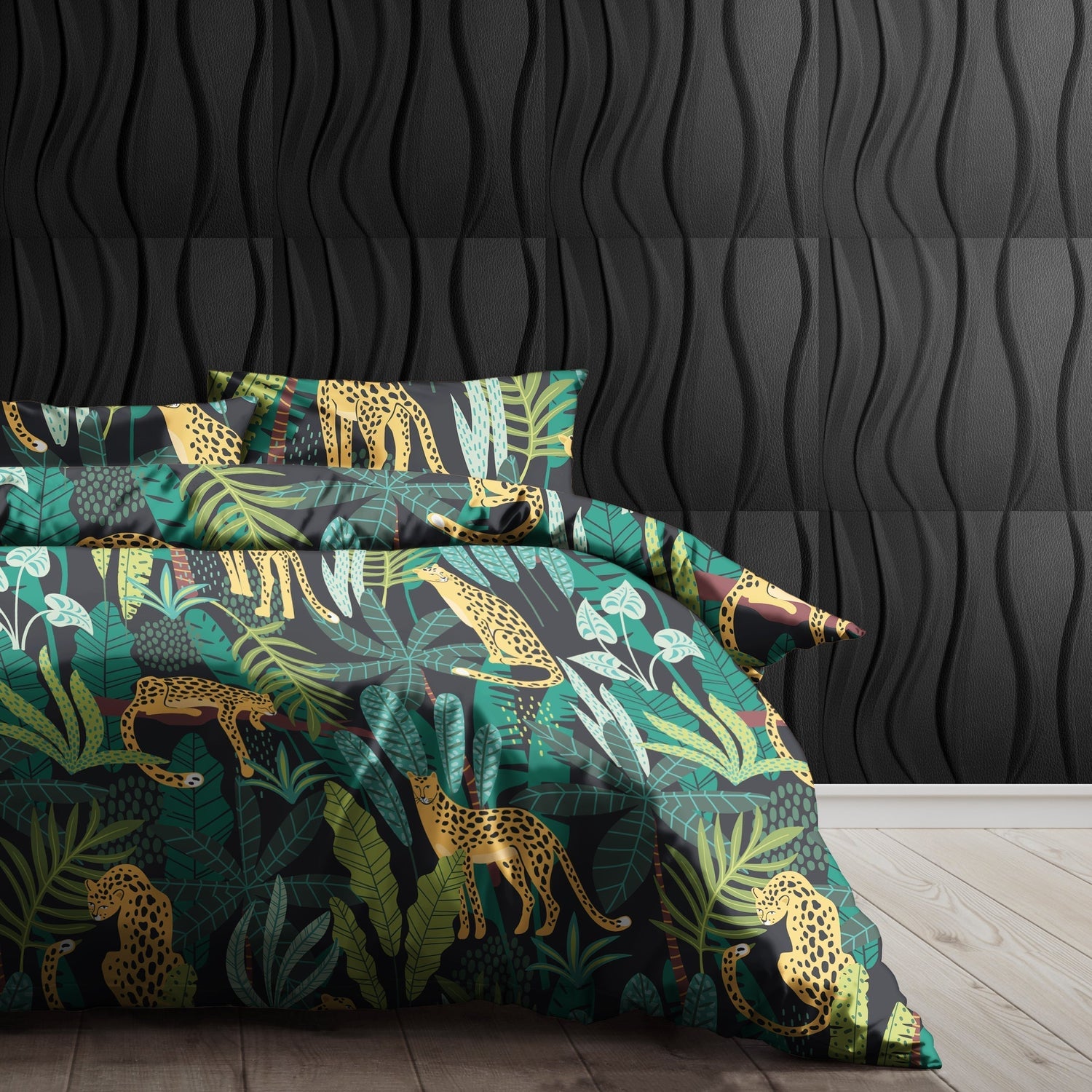 Tropical Safari Duvet Cover  Premium Egyptian Cotton Bedding Set - Product detail 4