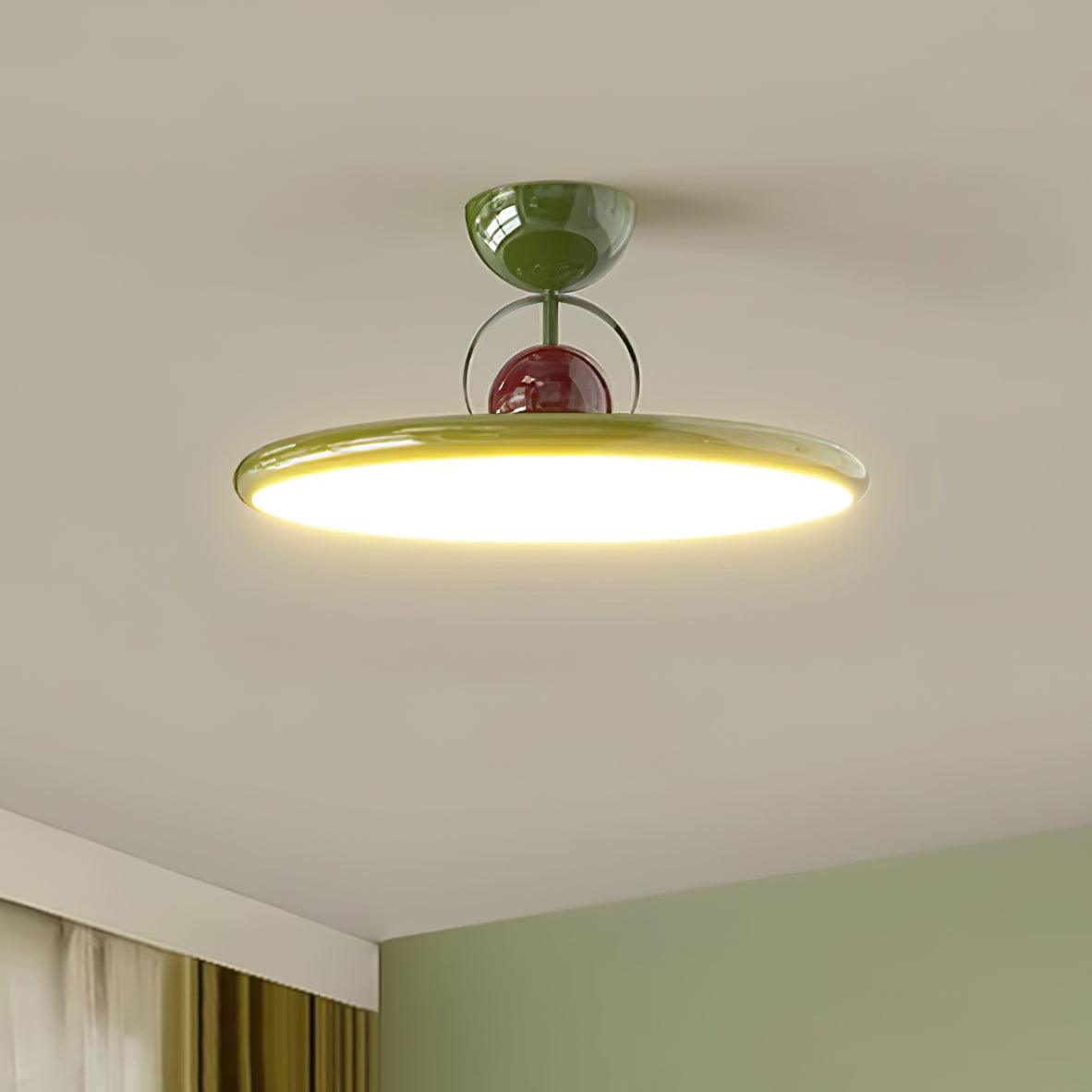 Modern Ceiling Light  Green Metal LED Panel Design - Product detail 13