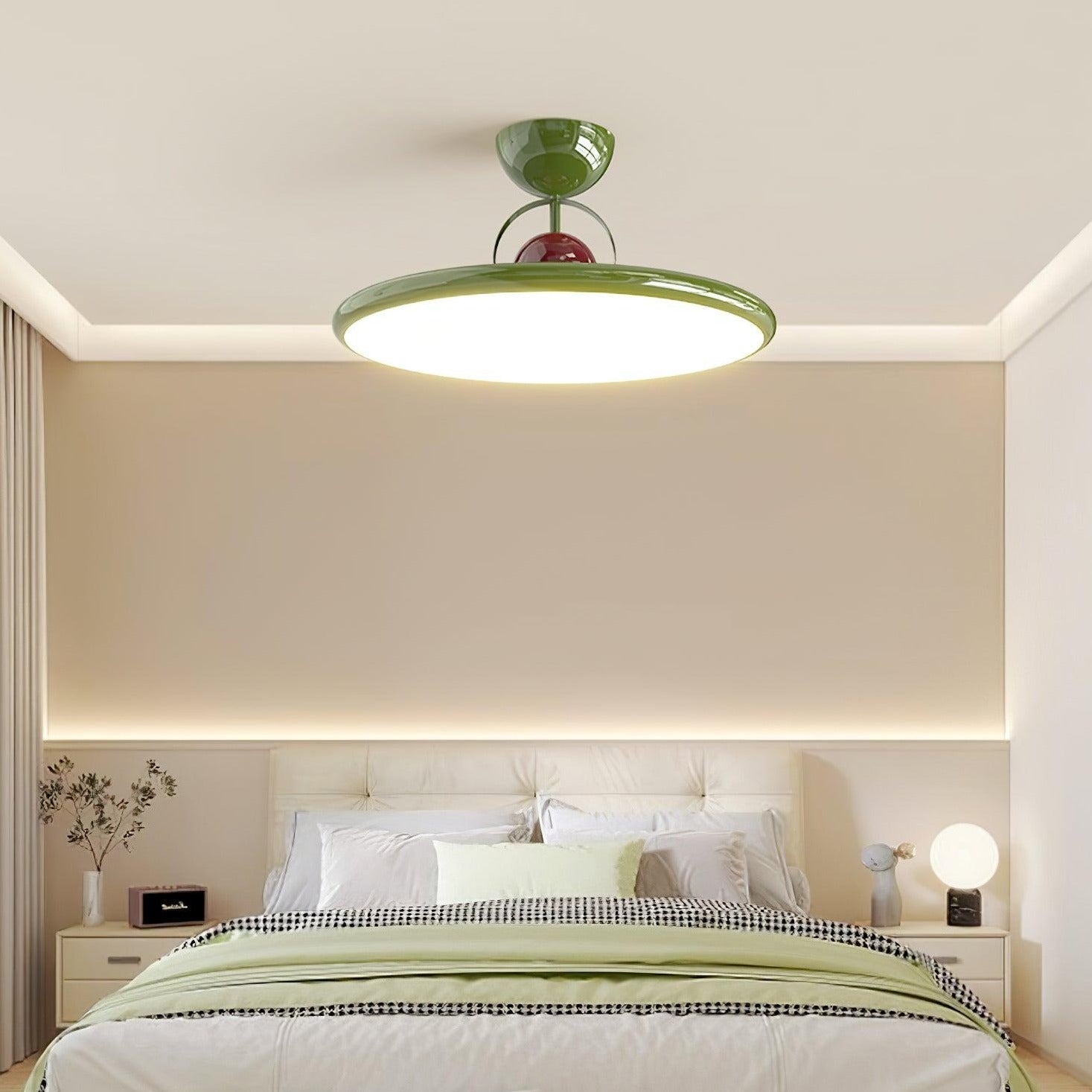 Modern Ceiling Light  Green Metal LED Panel Design - Product detail 6