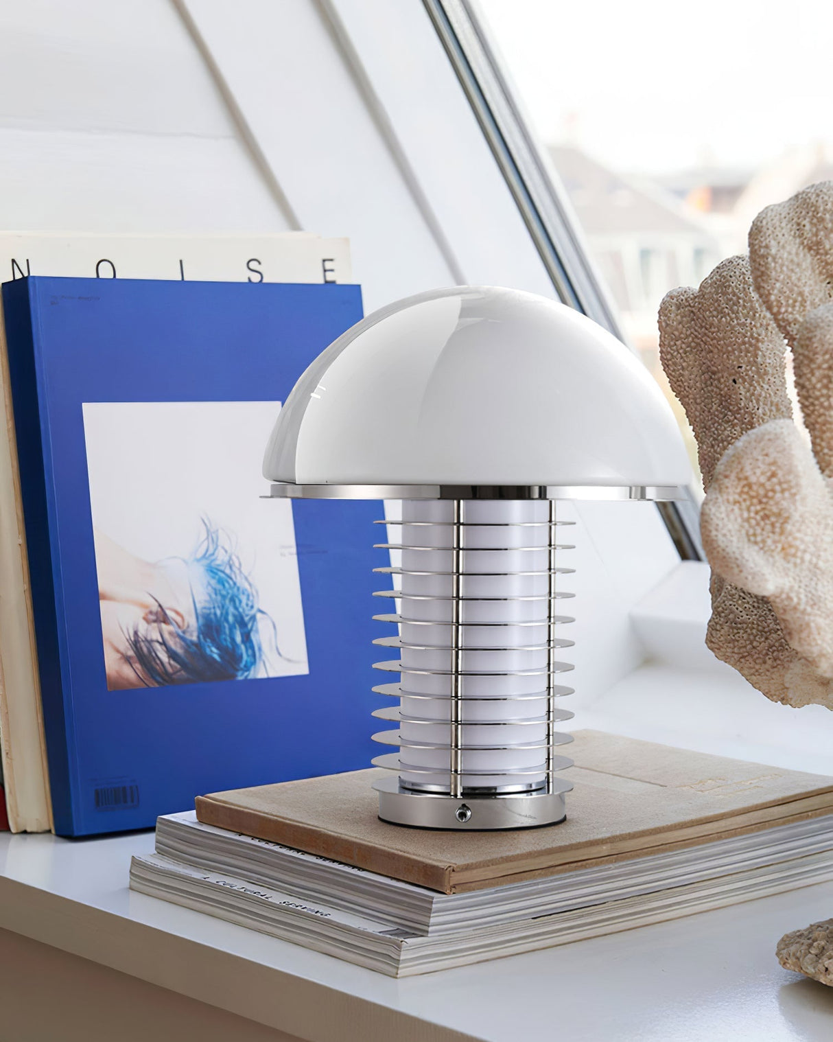 Modern Table Lamp Mushroom Dome Glass Shade - Product detail 7