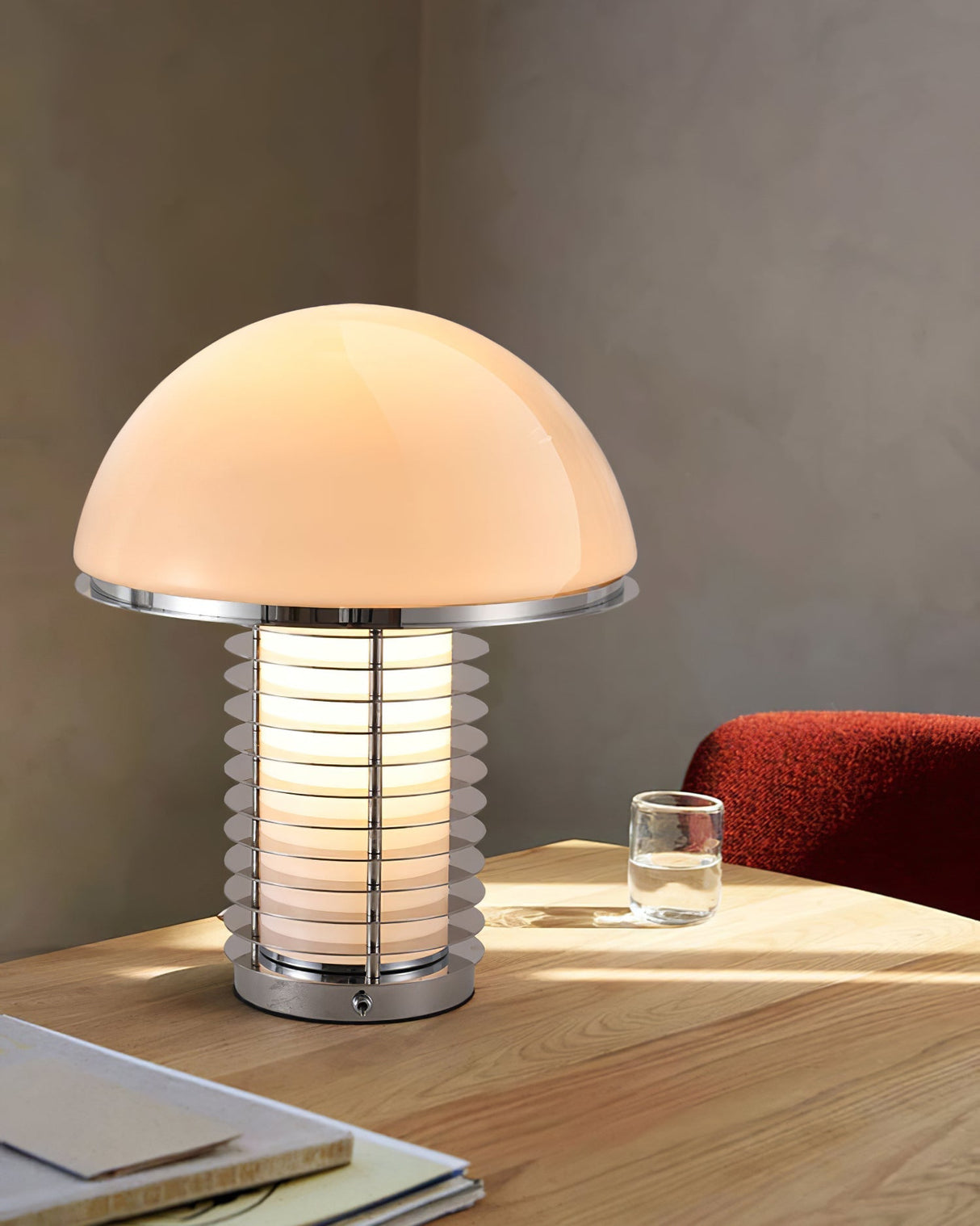 Modern Table Lamp Mushroom Dome Glass Shade - Product detail 9