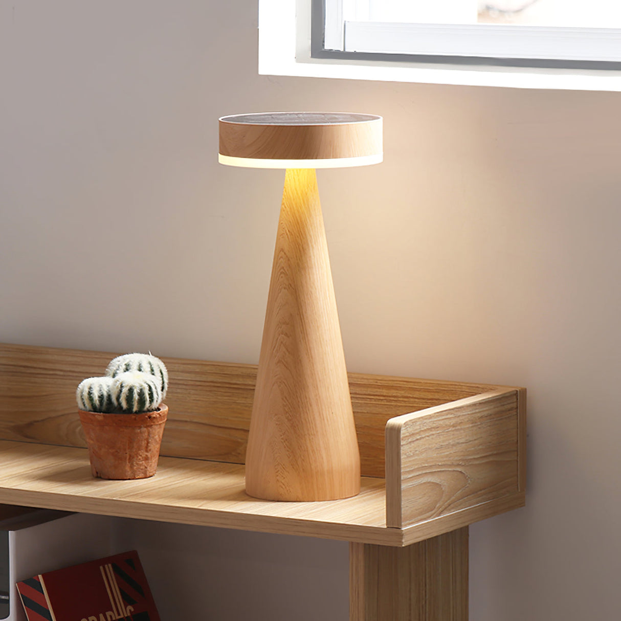 Wooden Table Lamp Minimalist Maritime Design - Product detail 6