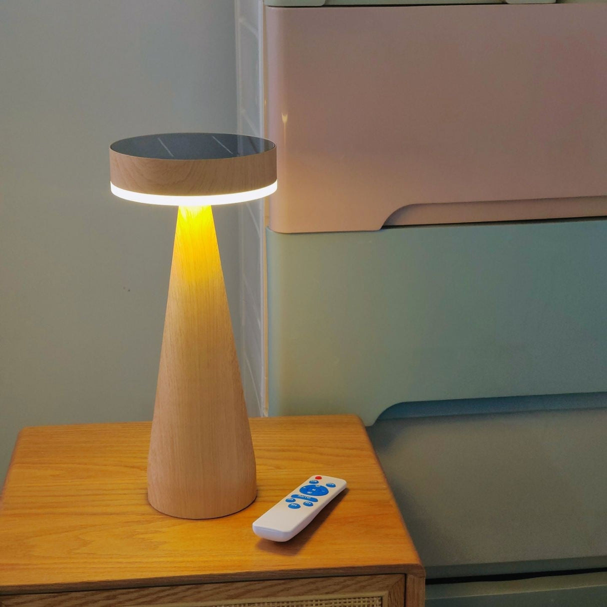 Wooden Table Lamp Minimalist Maritime Design - Product detail 8