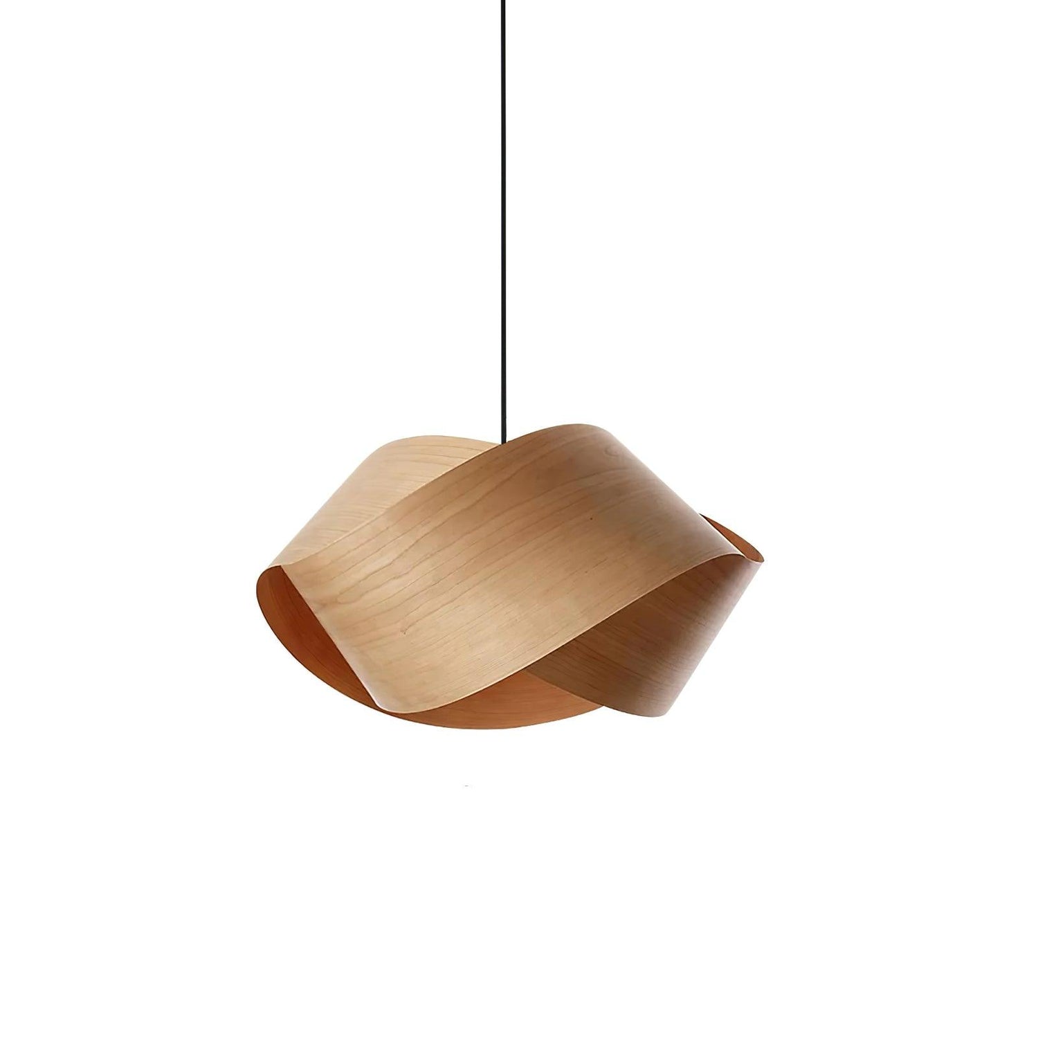 Modern Wood Pendant Light  Natural Grain Spiral Design - Product detail 24
