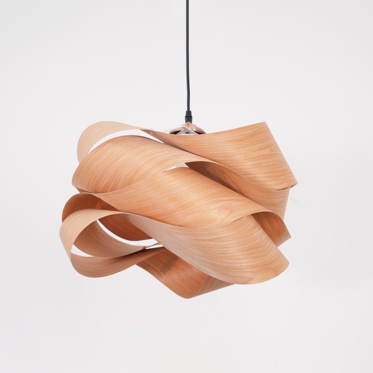 Modern Wood Pendant Light  Natural Grain Spiral Design - Product detail 18