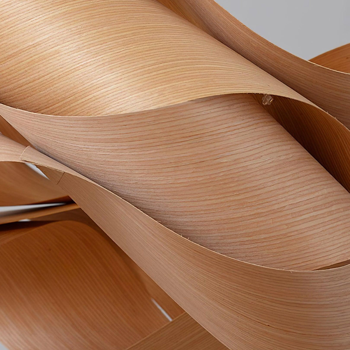 Modern Wood Pendant Light  Natural Grain Spiral Design - Product detail 16