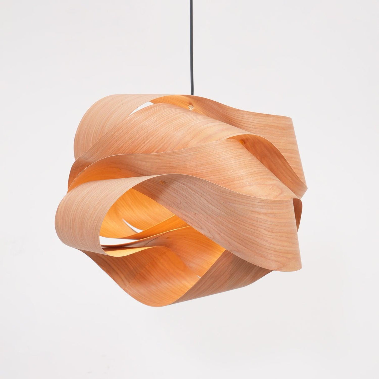 Modern Wood Pendant Light  Natural Grain Spiral Design - Product detail 20