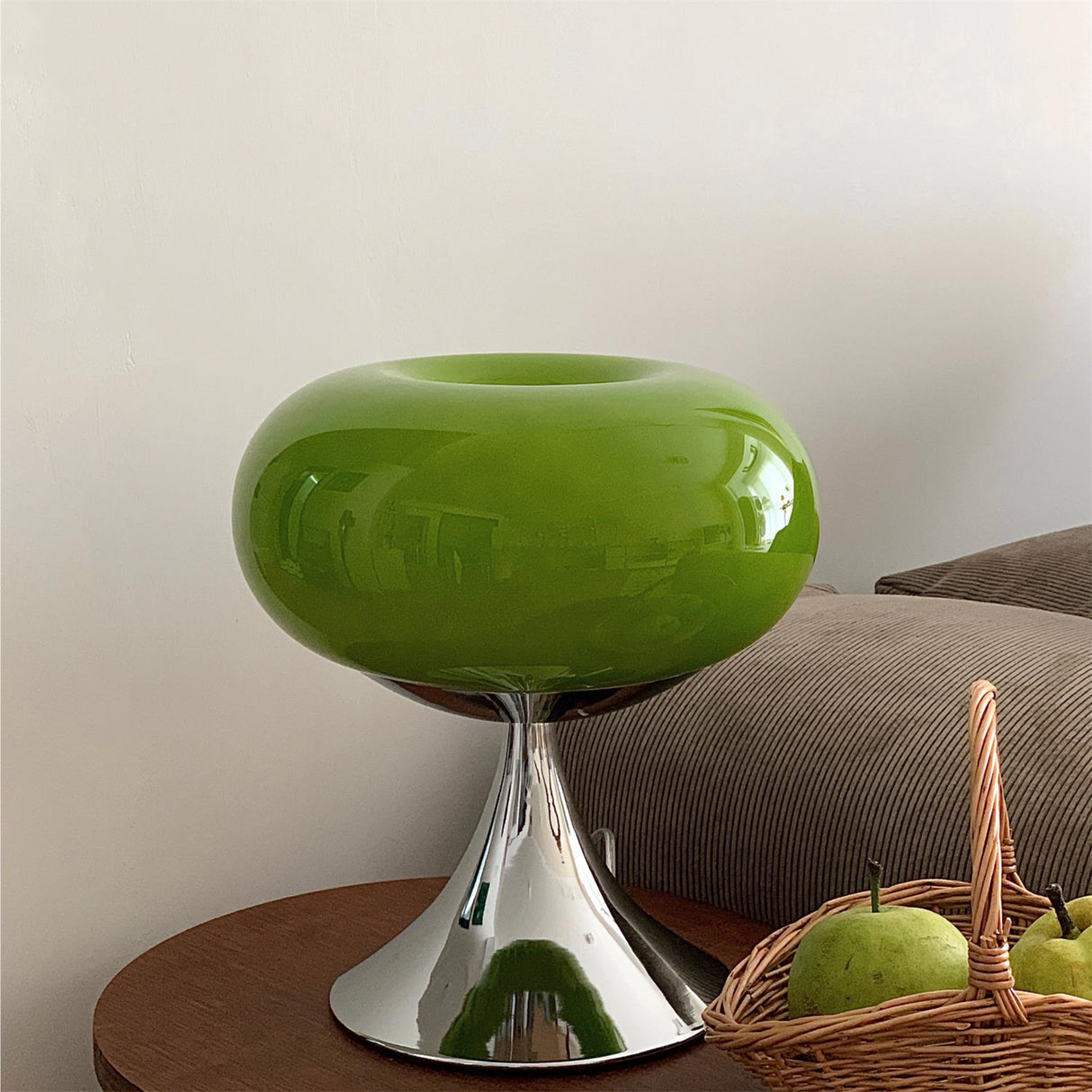 Modern Table Lamp Glass Globe Chrome Base Design - Product detail 26