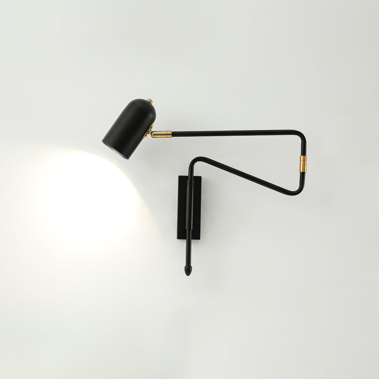 Modern Wall Lamp Adjustable Arm with Brass Accents - Product detail 14