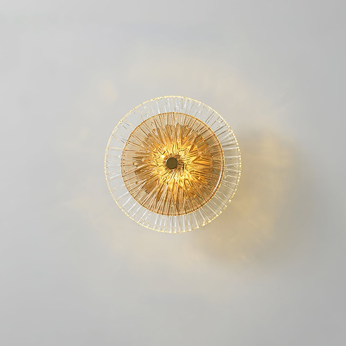 Modern Lotus Wall Light Textured Glass Disc Design - Product detail 37